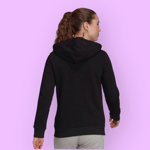 ADIDAS Essentials Fleece 3-Stripes Full-Zip Hoodie. Women’s L - Picture 3 of 6